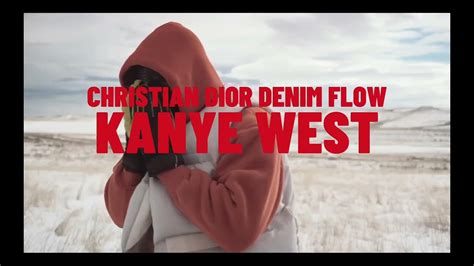 kanye christian dior denim flow